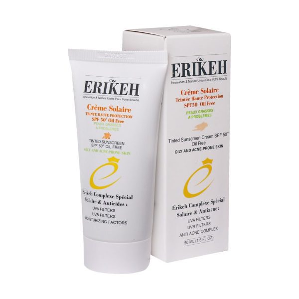 کرم ضد آفتاب پوست چرب و آکنه ای +SPF50 بژ روشن