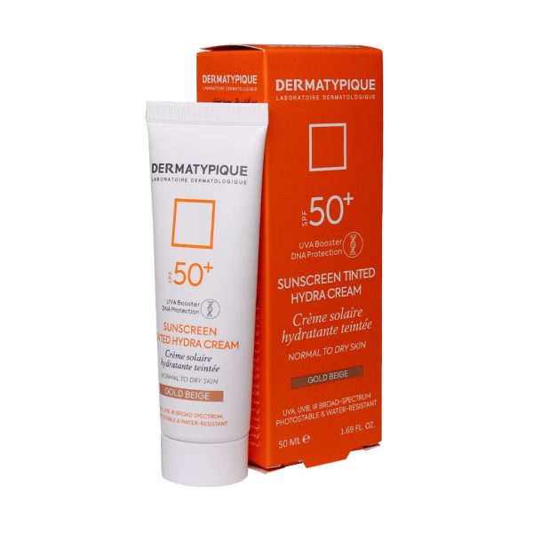 کرم ضدآفتاب هیدرا SPF50 (بژ طلایی)