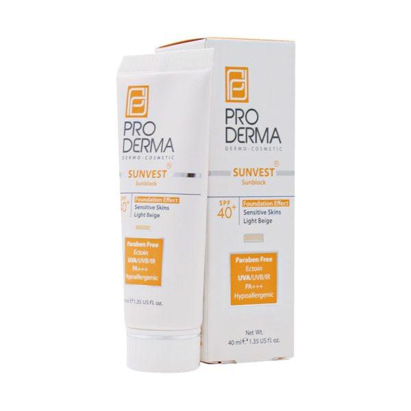 ضد آفتاب مینرال SPF40 سان وست (بژ روشن 02)