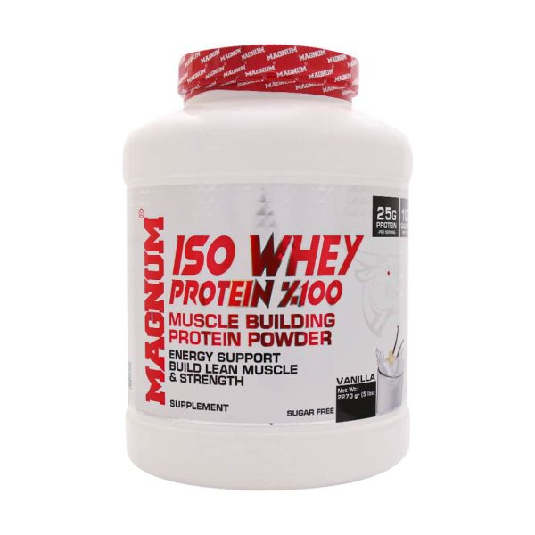 پودر ایزو وی پروتئین 100% مگنوم 2270 گرم وانیل
