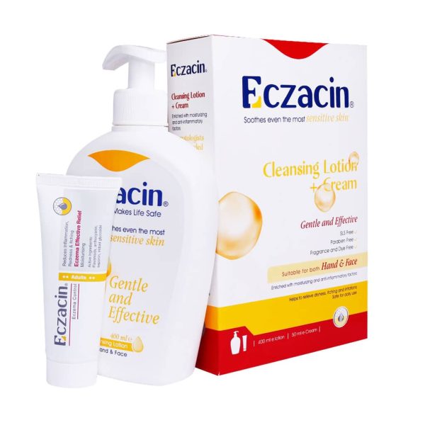 اگزاسین لوسیون شوینده همراه کرم اگزاسین